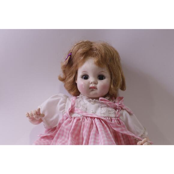 Madame Alexander, Puddin, Doll, Pink Gingham, Redhead, Vintage, ~ 250826-WH 514 - Picture 1 of 4